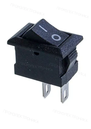 REXANT RWB-101B, выключатель клавишный 250В 3А ON-OFF черный 2 контакта (36-2010)