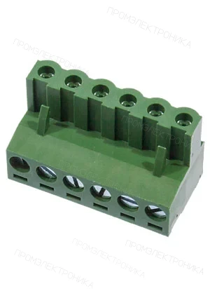 DECA MC100-508-06P, клеммник на провод, шаг 5.08мм 6 контактов