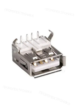 NXU USBA-1J-W, розетка на плату тип А белая (151-W103 USBA-1J)