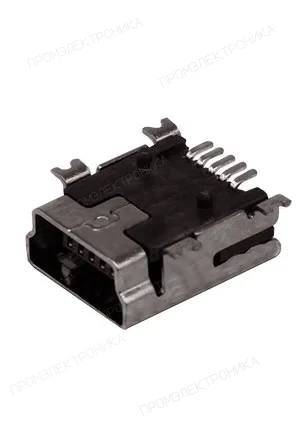 KLS L-KLS1-229-5FB-B-R, miniUSB B, розетка угловая на плату 5 контактов SMT