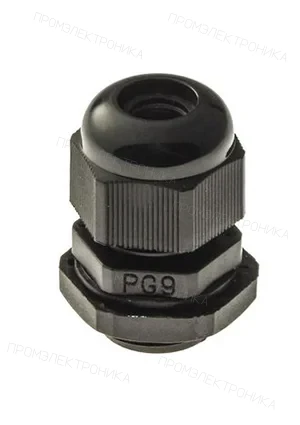 RUICHI PG 9 (IP 54) Черный, Кабельный ввод, полиамид