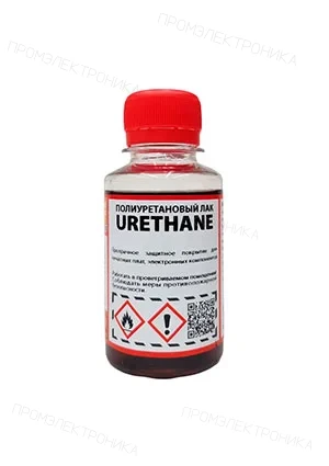 Solins URETHANE 100мл, флакон с кистью уретановый лак для печатных плат
