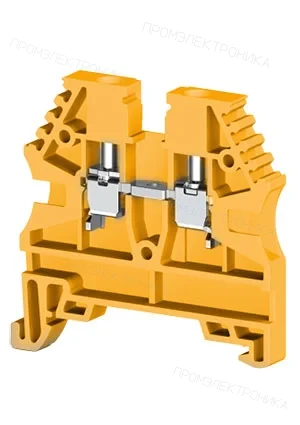 Klemsan 304123RP, Клеммник на DIN-рейку 2,5мм.кв. (желтый); AVK2,5(RP)