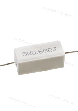 Тайвань SQP-5, 0,68ом  5% CRL-5W, резистор, цементный