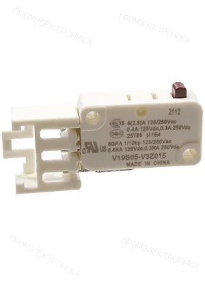 HONEYWELL V19S05-V3Z015, микропереключатель SPDT 250В 5А Rast 2.5  0.15N