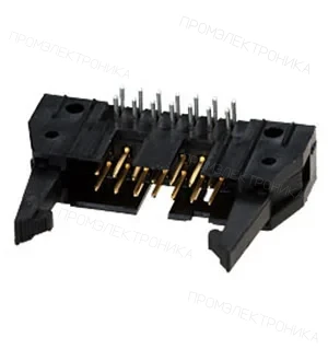 TE Connectivity 5499786-2, аналог DS1011-14RBSiB7-B, AMP-Latch-14 вилка на плату угл. 2.54мм с длин.защ