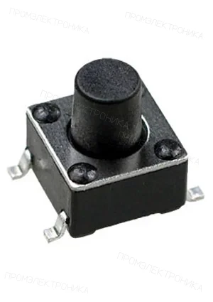Switronic IT-1102WB8-160G-G, кнопка тактовая 6х6 SMD h=7мм