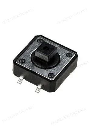 Switronic 1273SHIM-160G-G, кнопка тактовая 12х12 SMD h=7.3мм