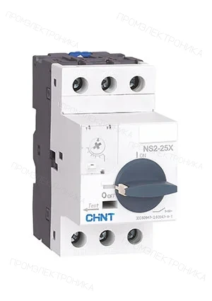 CHINT 495181, Авт. выкл. защиты двигателя NS2-25X 1-1.6A с поворотной ручкой
