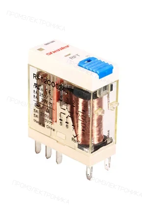 Shenler RFT2CO524LT, реле 2 Form C  24В АС 8 контактов, LED и тестовая кнопка