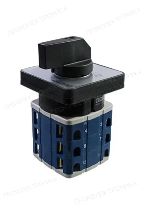 EMAS PSA040KD334S, Переключатель полюсов реверсивный трёхфазный (1-0-2) 40А