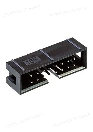KLS BH-16 (IDC-16MS), вилка на плату шаг 2.54мм прямая (L-KLS1-202-16-S-B)