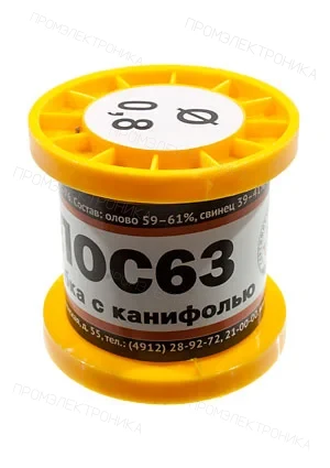 ПМП Припой ПОС63 ТР 0.8мм катушка 100г