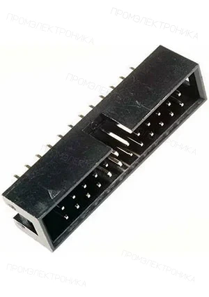 CONNFLY DS1013-24SSIB1-B-0, вилка на плату шаг 2.54мм прямая IDC-24MS BH24 (L-KLS1-202-24-S-B)