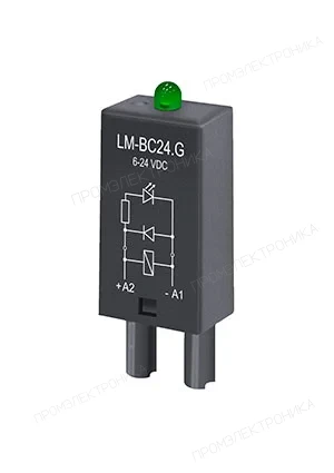 Кипприбор LM-BC24.G, модуль индикации и защиты A1-/A2+