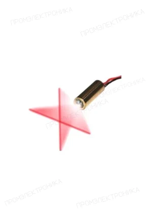 Китай TXL-07, лазерный модуль крест красный 6x10mm 3В 5мВт 650нм