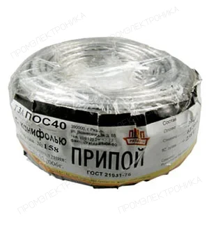 ПМП Припой ПОС40 ТР 3.0мм бухта 1 кг