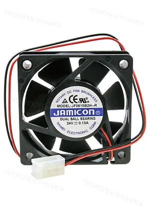 JAMICON JF0615B2H-R, вентилятор 24В 60х60х15мм подшипник качения