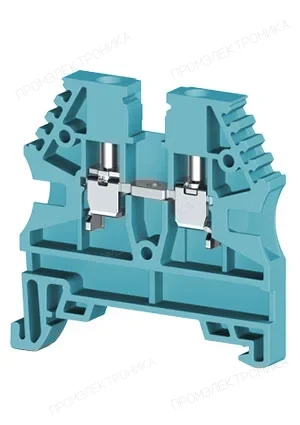 Klemsan 304121RP, Клеммник на DIN-рейку 2,5мм.кв. (синий); AVK2,5(RP)