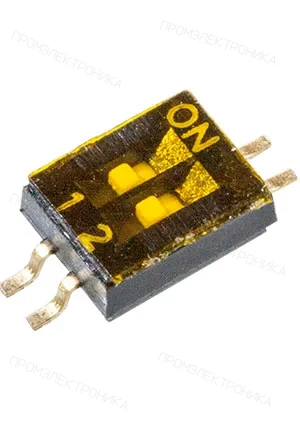 Gangyuan BMHP02S-CG-3FR-M-NK, = DHN-02-T-V-T/R DIP переключатель 2 поз. SMD 1.27мм (=NHDS-02)