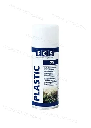 ECS Cleaning ECS Plastic 70 400ml, прозрачное акриловое защитное покрытие для печатных плат, 400 мл