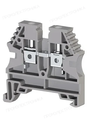 Klemsan 304130RP, Клеммник на DIN-рейку 4мм.кв. (серый); AVK4(RP)