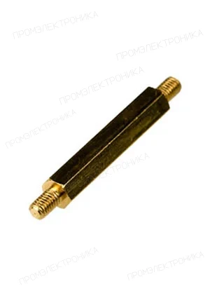 KLS PCHNN-22, стойка для печатной платы латунная М3 шестигранная (L-KLS8-DBM-M3-E4.7-L22)