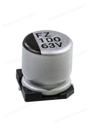 Kingtronics GKTVF1JM101100105TR, ЧИП электролитический конденсатор 100мкф 63В 105гр 10x10.5 2000ч=EEEFK1J101P