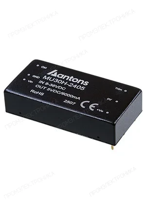 ANTONS POWER MU30H-2412, =TEN 30-2412WIN;  DC-DC преобразователь вход 24В выход 12В 2.5A 30Вт 6-Pin