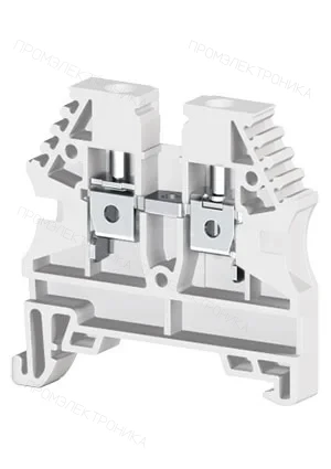 Klemsan 304136RP, Клеммник на DIN-рейку 4мм.кв. (белый); AVK4(RP)