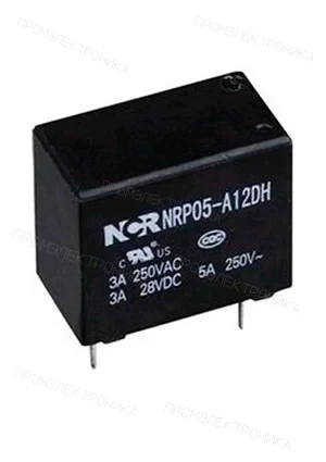 NCR NRP05-C-12D, Реле 1 переключающий контакт 12В 3A, 250VAC