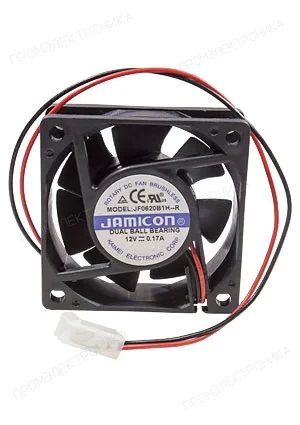 JAMICON JF0620B1H-R, вентилятор 12В 60х60х20мм подшипник качения