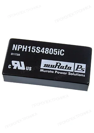 Murata PS NPH15S4805IC, DC/DC преобразователь на плату 15Вт 48В-5В DIP (AM15TW-48051SZ)