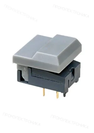 Switronic MP86B0GH-G, кнопка без фиксации серая 24В 12mА