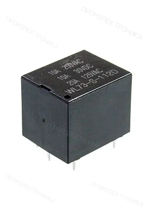 Gangyuan WL73-S-112D, реле 12В, герметичное, катушка 0.36 Вт,  1Form C =HF3FA/012-ZSTF(136)