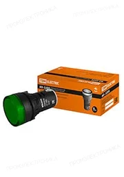 TDM electric SQ0702-0004, AD-22DS (LED), лампа 22мм зеленая 230В