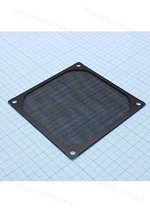 EVERCOOL FGF-80/M/BK, Фильтр-сетка для вентилятора, черный металлический каркас 80х80мм