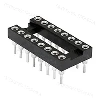 CONNFLY DS1001-16, SCSM-16 DIP панель узкая 2.54мм цанговая 16 контактов