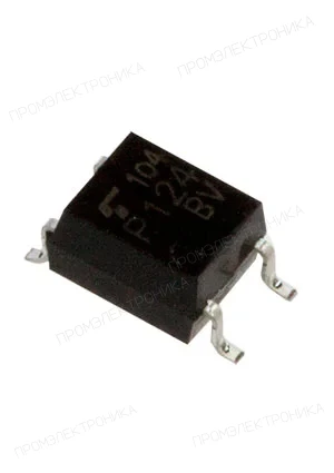 Toshiba TLP124(BV-TPLF), оптопара 3,75кВ 80В 50мА 100%  SOP4