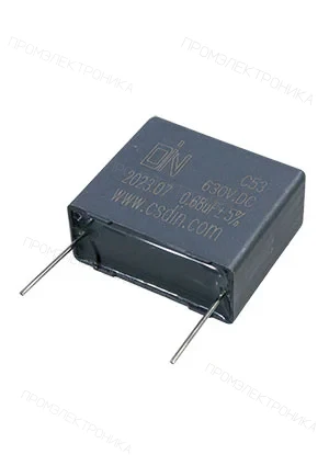 DIN C536842DH7J253A000, конденсатор пленочный 0.68мкФ 630В dc 5% Р=27.5мм аналог B32654A6684J000 =MKS4J0