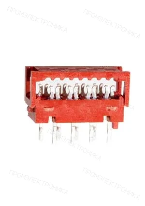 TE Connectivity 215570-8, Разъем на плату, PCB Mount, Vertical, Cable-to-Board, 8 Position, .1.27 mm, 100V