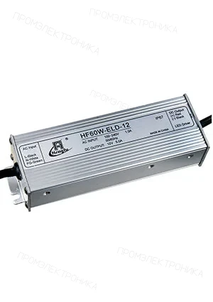 HENGFU HF60W-ELD-12, источник питания AC-DC 12В, 60Вт 175х63х42мм IP67