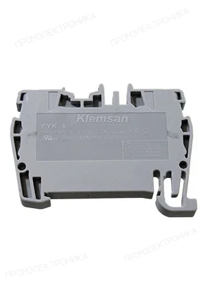 Klemsan 307119RP, Клеммник пружинный быстрозажимной (Push in), 4 мм.кв. (серый); PYK4 (RP)
