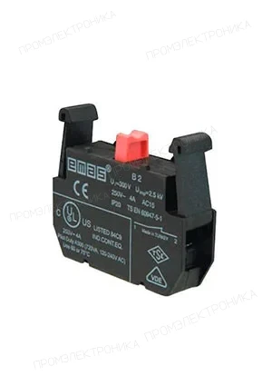 EMAS C2, Блок-контакт Emas Стоп, 1НЗ, серия C, 250В AC, 4А C2