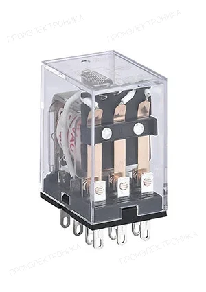 CHINT 285197, Промежуточное реле JZX-22F(D) 3 конт. с инд. LED 5А 24В AC