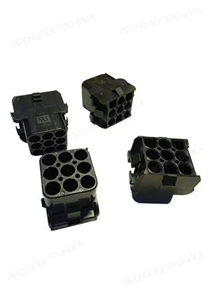 TE Connectivity 1-350782-9, Корпус разъема без контактов, Socket (Female) , 9 позиций, черный , MATE-N-LOK