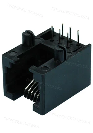 KLS L-KLS12-136-6P6C-1-01, розетка на плату TJ4-6P6C