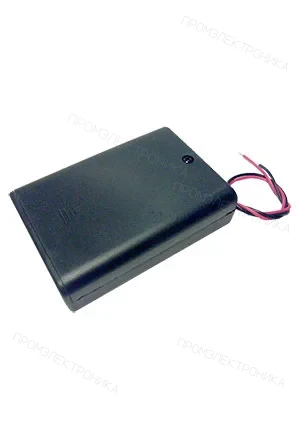 KLS KLS5-808-B, держатель для 3 батарей АА провод 15см. (крышка)