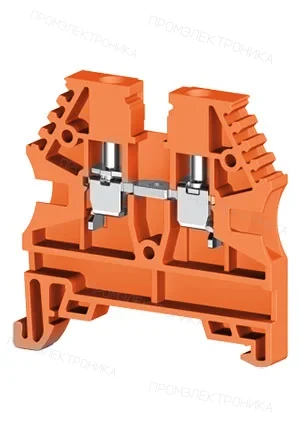 Klemsan 304127RP, Клеммник на DIN-рейку 2,5мм.кв. (оранжевый); AVK2,5(RP)