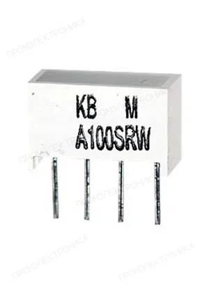 Kingbright KB-A100SRW, светодиодная полоса красная 8.89х3.81мм 100мКд